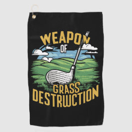 Toalla De Golf Golf Weapon of Grass Destruction Art