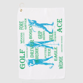Toalla De Golf Golf Words Golfer