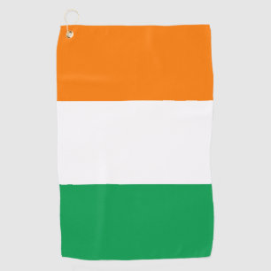 Toalla De Golf Golf y golf en Irlanda con pabellón irlandés