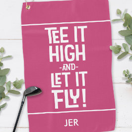 Toalla De Golf Golfer Golf Tee Humor Deportes divertidos Monogram