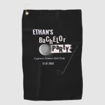 Golfer Groom BachelParty Classic White Black