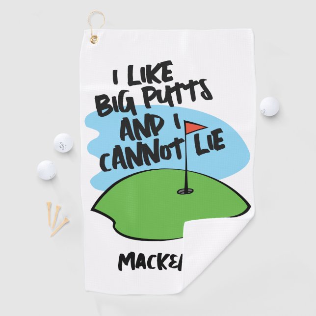 Toalla De Golf Golfer Me Gustan Los Putts Grandes Y No Puedo Ment (In situ)