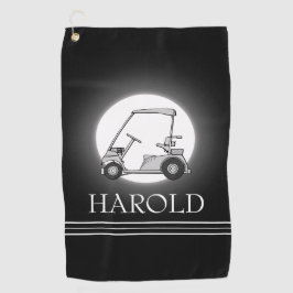 Toalla De Golf Golfer Men Black