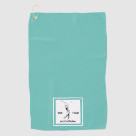Toalla De Golf Golfer Nombre y año personalizados