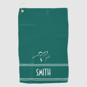 Toalla De Golf Golfer simple verde