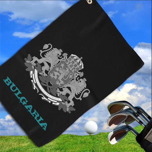 Toalla De Golf Golfiando Bulgaria y escudo de armas búlgaro / ban (Subido por el creador)