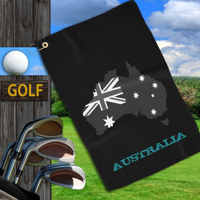Toalla De Golf Golfing Australia y el escudo de armas australiano (Subido por el creador)