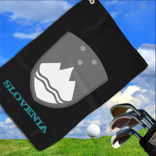 Toalla De Golf Golfing Eslovenia y escudo de armas esloveno / ban