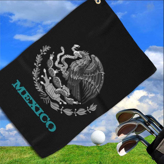 Toalla De Golf Golfing México y el escudo de armas del águila mex (Subido por el creador)