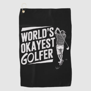 Toalla De Golf Golfista Más o Menos del Mundo Golf Amante Diverti