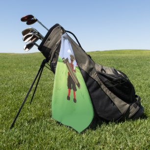 Toalla De Golf Golfista personalizado diversión en campo de golf