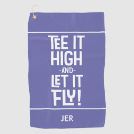 Toalla De Golf Golfista Tee de Golf Humor Diversión Monograma Per