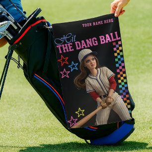 Toalla De Golf Golpea La Maldita Pelota Cara De Muñeca De Mamá De