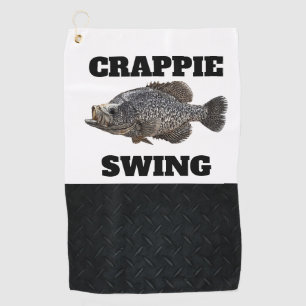 Toalla De Golf Graciosa Pesca Café Crappie Pun Angler al aire lib