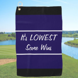 Toalla De Golf Graciosa puntuación más baja azul marino gana rega
