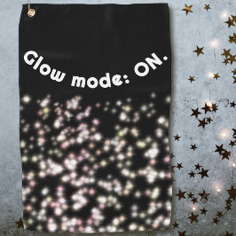 Toalla De Golf Gracioso brillo purpurina blanco negro rosa dorado