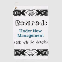 Toalla De Golf Gracioso Chiste de retiro No Más Celebración Del T