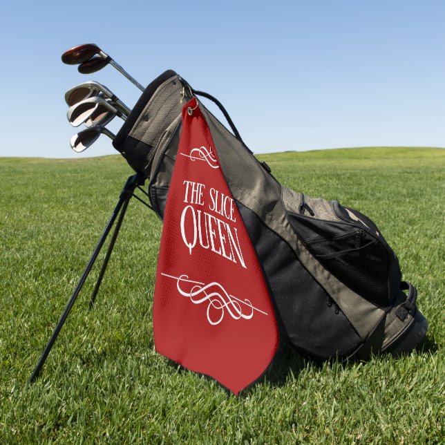 Toalla De Golf Gracioso La Reina De La Rasa (Verde)