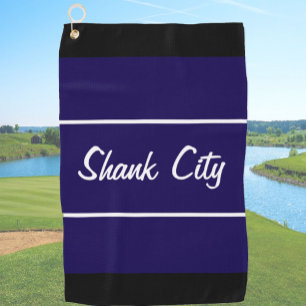 Toalla De Golf Gracioso regalo de la ciudad de shank azul marino