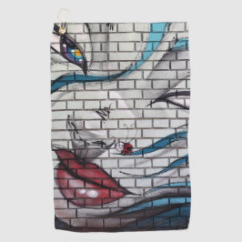 Toalla De Golf Graffiti Chica asiático