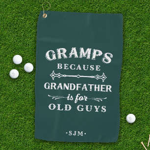 Toalla De Golf Gramps El abuelo es para los viejos