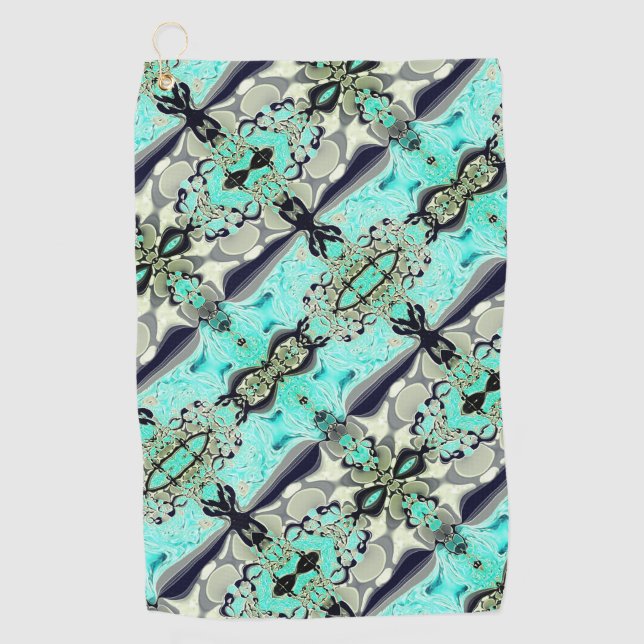 Toalla De Golf Gran espejo de agua y tonos grises (Anverso)