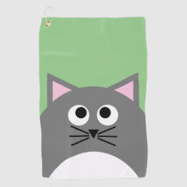 Toalla De Golf Gray Kitty Cat