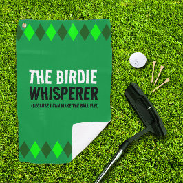 Toalla De Golf Green Argyle The Birdie Whisperer