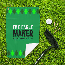 Toalla De Golf Green Argyle The Eagle Maker