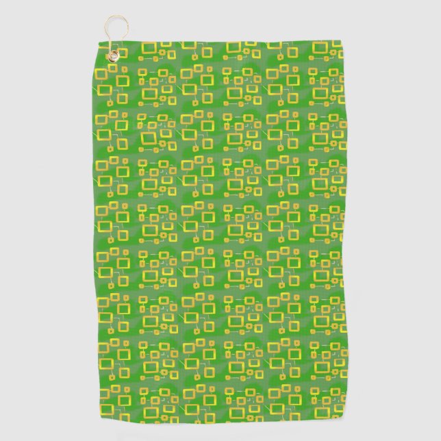 Toalla De Golf Green Geometric (Anverso)