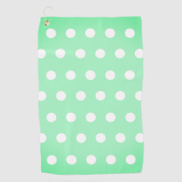 Toalla De Golf Green Poka Dots