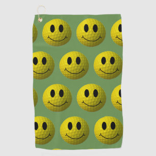 Toalla De Golf Grinning Face Golf Ball