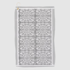 Toalla De Golf Gris de encaje cerámico