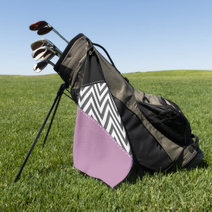 Toalla De Golf Gris Zigzag, Gris Chevron, Zigzag Pattern, Púrpura