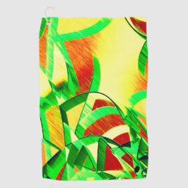 Toalla De Golf Groenlandia sobre la imagen roja con llovizna