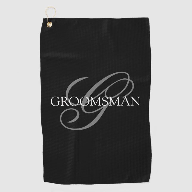 Toalla De Golf Groomsmen Swagbag (Anverso)
