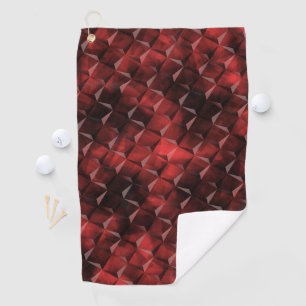 Toalla De Golf Grungy escalones 3D cuadrados estilo con manchas d