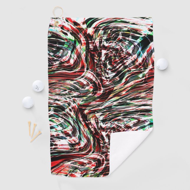 Toalla De Golf Guerra de cintas rojas contra el cian (In situ)