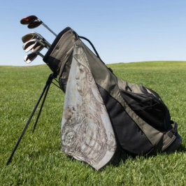 Toalla De Golf Guerrero con casco de Leonardo