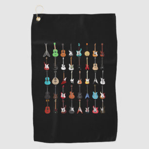 Toalla De Golf Guitarist Guitar Musical Instrument Rock and Roll