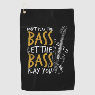 Toalla De Golf Guitarist Let The Bass Guitar Birthday