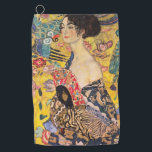 Toalla De Golf Gustav Klimt - Dama de fans<br><div class="desc">Dama con ventilador - Gustav Klimt,  Óleo sobre lienzo,  1917-1918</div>