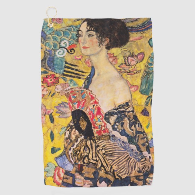 Toalla De Golf Gustav Klimt - Dama de fans (Anverso)