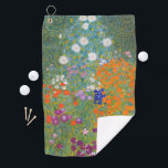 Toalla De Golf Gustav Klimt Flor Jardín Naturaleza<br><div class="desc">Un bonito cuadro del jardín,  un cuadro clásico de Gustav Klimt,  llamado Cottage Garden,  o Bauergarten,  1907,  que se encuentra cerca de un jardín de flores,  un cuadro de flores de colores.</div>
