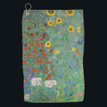 Toalla De Golf Gustav Klimt - Jardín de campo con girasoles<br><div class="desc">Jardín de campo con girasoles / Jardín de granja con girasoles - Gustav Klimt en 1905-1906</div>