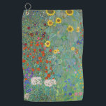 Toalla De Golf Gustav Klimt - Jardín de campo con girasoles<br><div class="desc">Jardín de campo con girasoles / Jardín de granja con girasoles - Gustav Klimt en 1905-1906</div>