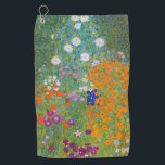 Toalla De Golf Gustav Klimt - Jardín de flores<br><div class="desc">Jardín de flores - Gustav Klimt en 1905-1907</div>