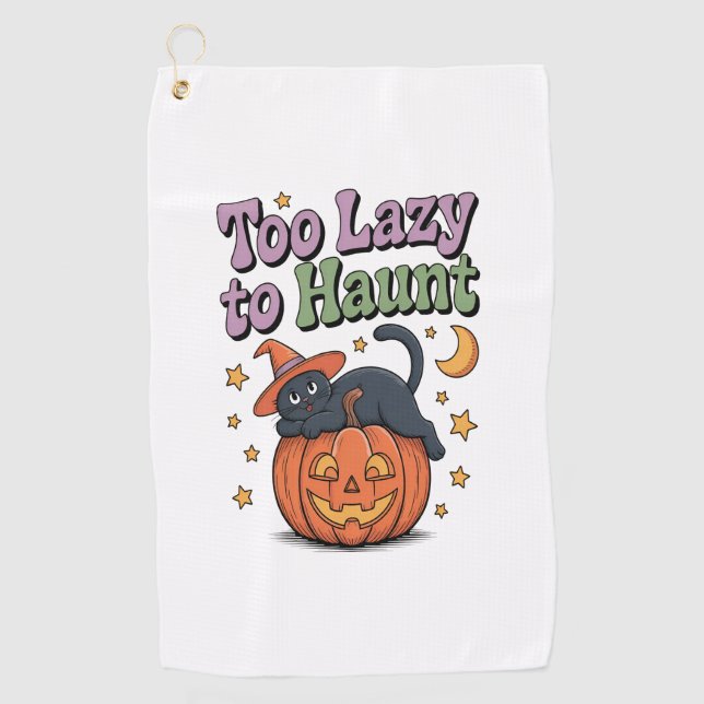 Toalla De Golf Halloween Lazy Ghost (Anverso)