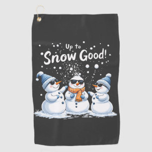 Toalla De Golf Hasta la nieve, buenos Navidades de Snowman