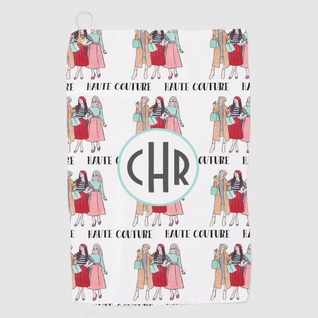 Toalla De Golf Haute Couture | Moda | París | Monograma (Anverso)